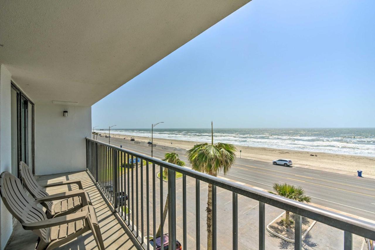 Galveston Oceanfront Condo With Balcony And View! Eksteriør bilde