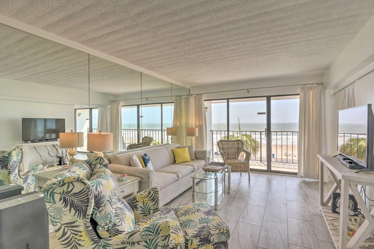 Galveston Oceanfront Condo With Balcony And View! Eksteriør bilde