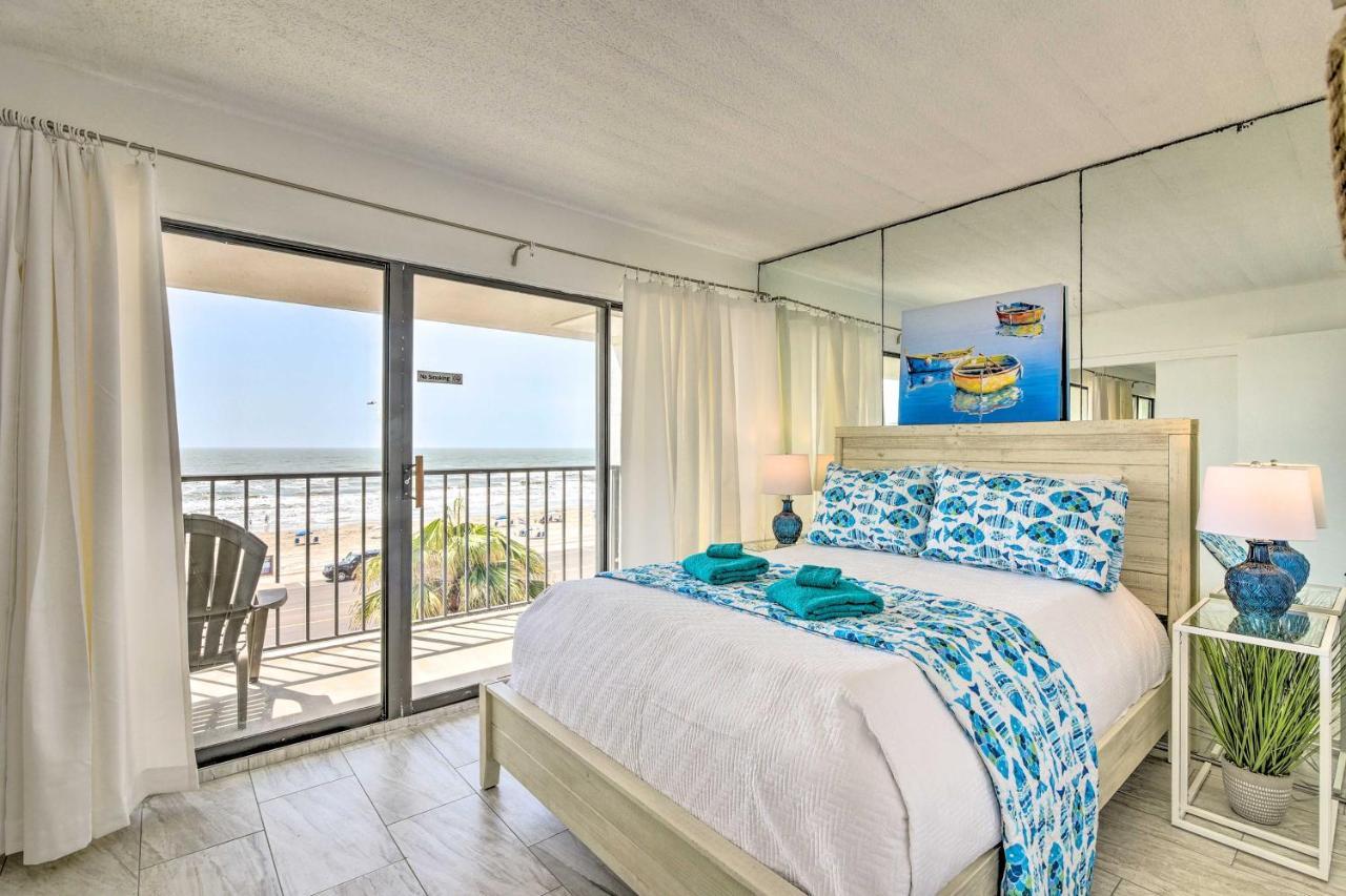Galveston Oceanfront Condo With Balcony And View! Eksteriør bilde