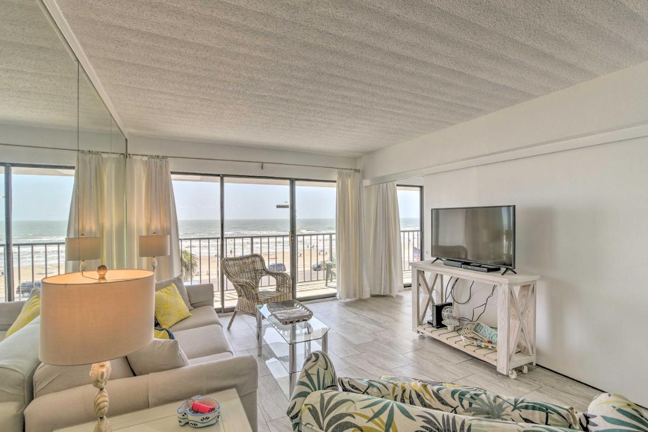 Galveston Oceanfront Condo With Balcony And View! Eksteriør bilde